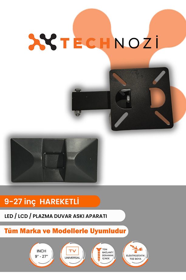 Tüm Markalar Ile Uyumlu 10/27 10'' Ile 27'' Arası Hareketlı Duvar Askı Aparatı - 2