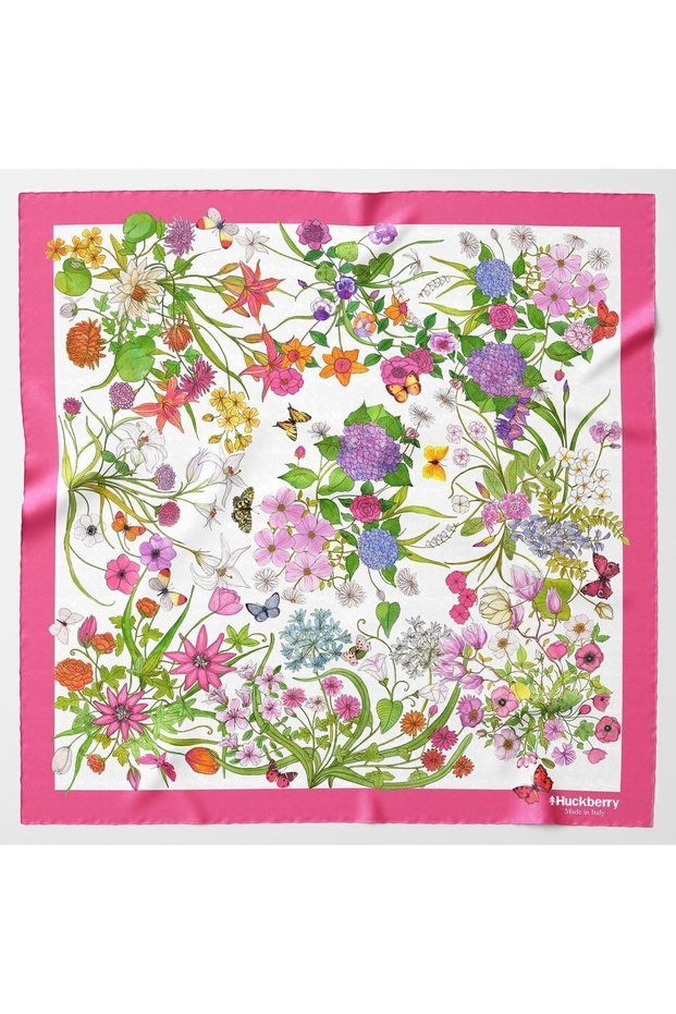 Flora Italian Premium Series - Famous Barbieri Made Kerchief Bandana and Como Scarf