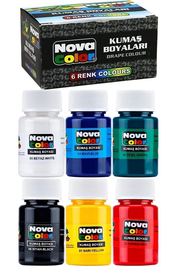 6'lı Kumaş Boyası Nova Color 30ml Nc-188 - 1