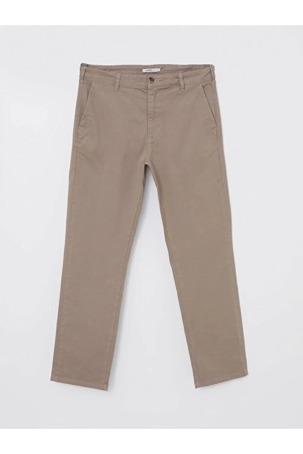 Lcwaikiki - Dark Beige Gabardine Men's Chino Pants, Classic Fit