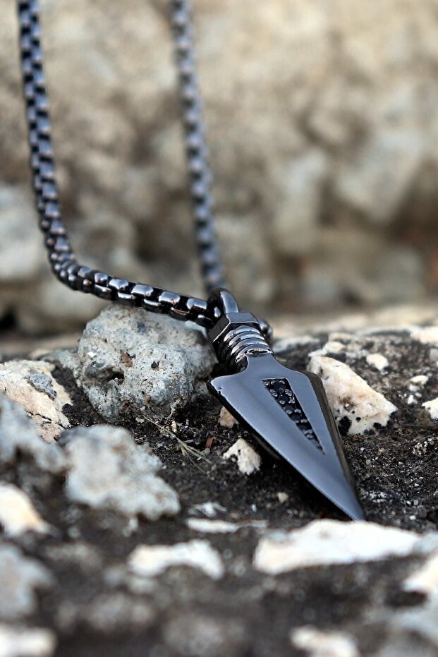 Triagle Arrowhead Men's Smoked Necklace (Smoked)