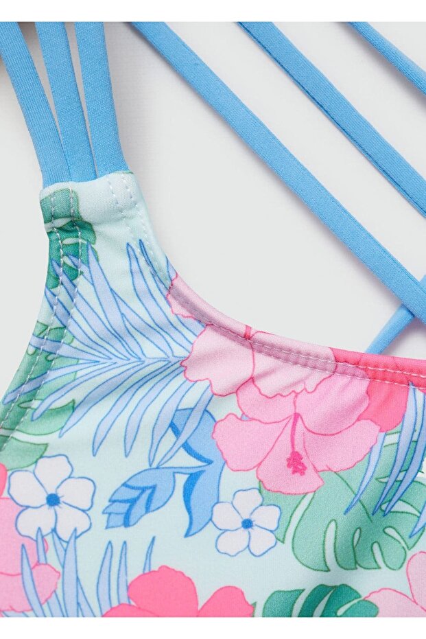 Çiçek Desenli Bikini - 4