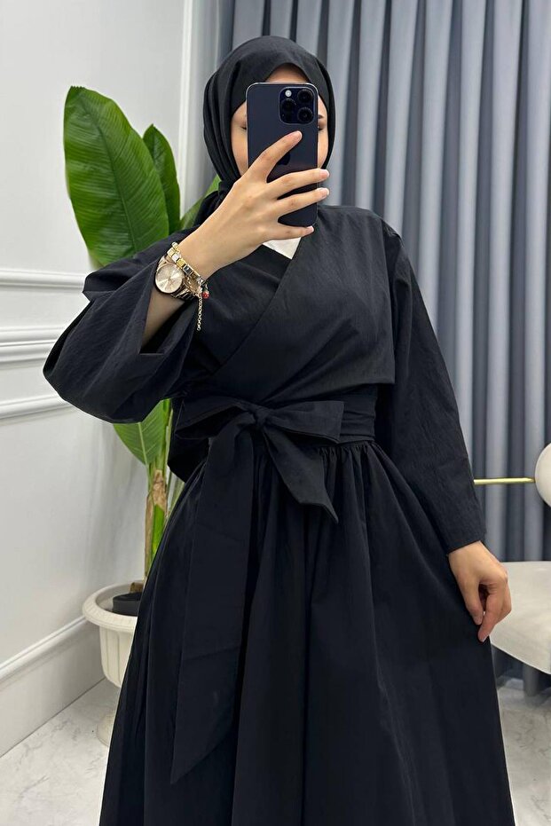 Black Double-breasted Skirt Set - 3