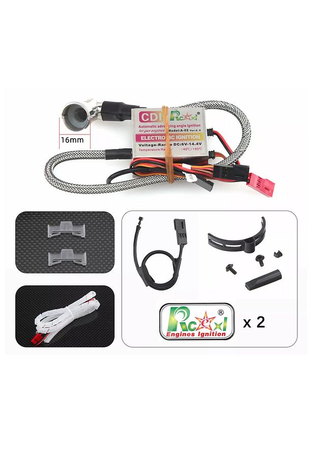 - Benzinli Motor, RC Uçak İçin Yüksek Voltajlı Elektronik Ateşleme Sistemi Model A-02 - 4