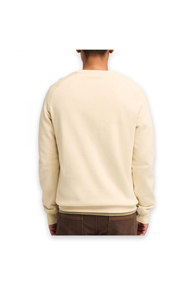 Tb0A2Bnk Ls Exeter River Basic Brushed Krem Erkek Sweatshirt - 3