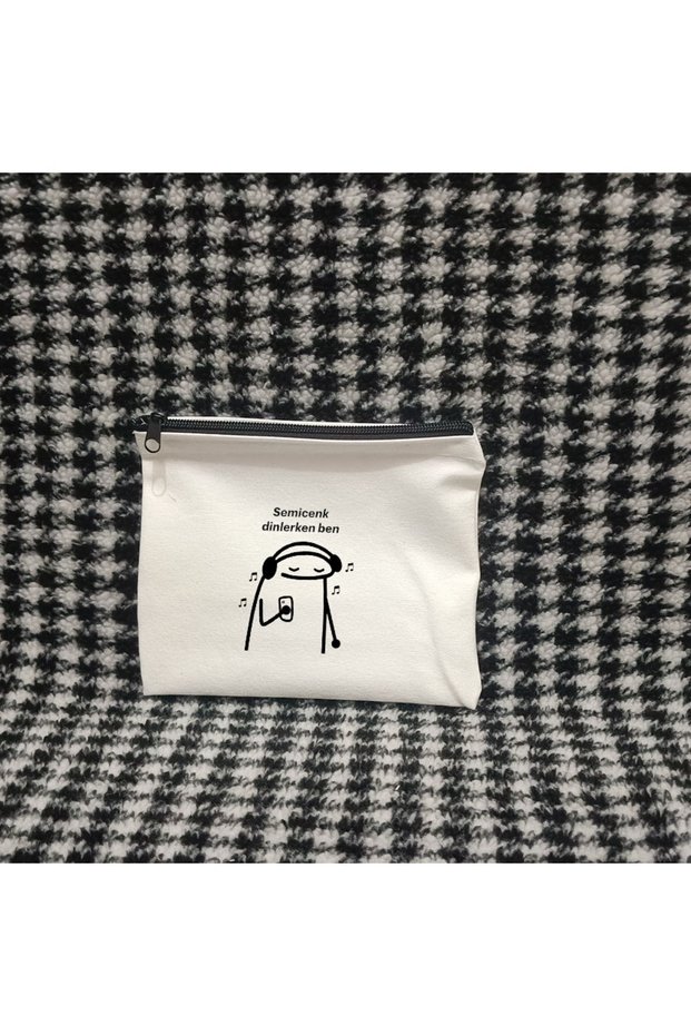 Passionis Design Semicenk Makeup Bag - Gabardine DTF Print, Wallet and Pen Holder Hand Bag Gift