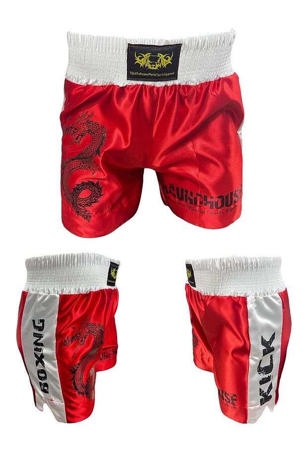 Kickboks Şortu Silikon Dişlik ve 3,5 Metre Bandaj Kick Boks Üçlü Set - 6