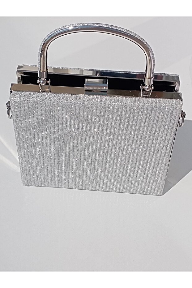 Silvery EveninG Dress - Invitation, WeddinG and Graduation BaG