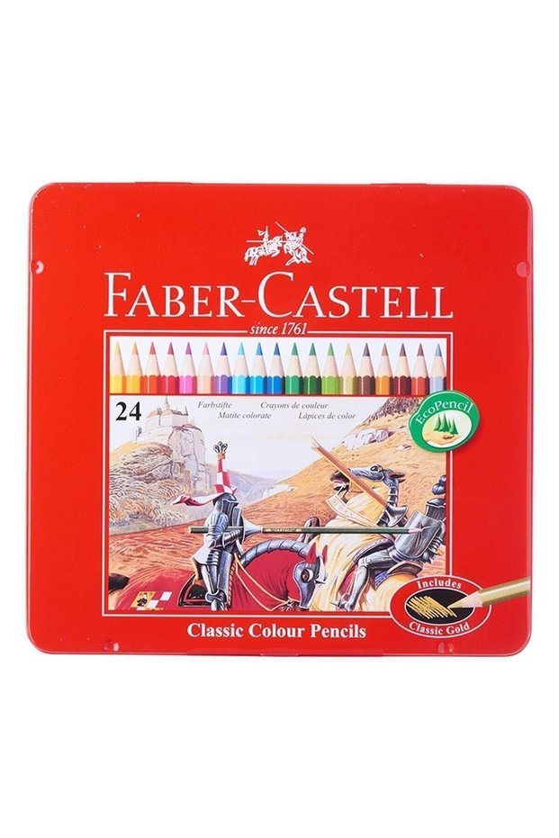 Faber 24 Metal Box Long Dry Paint Pen115845