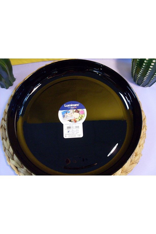 Asiette Mezze Siyah Servis Tabağı 29 Cm 2 Adet - 3