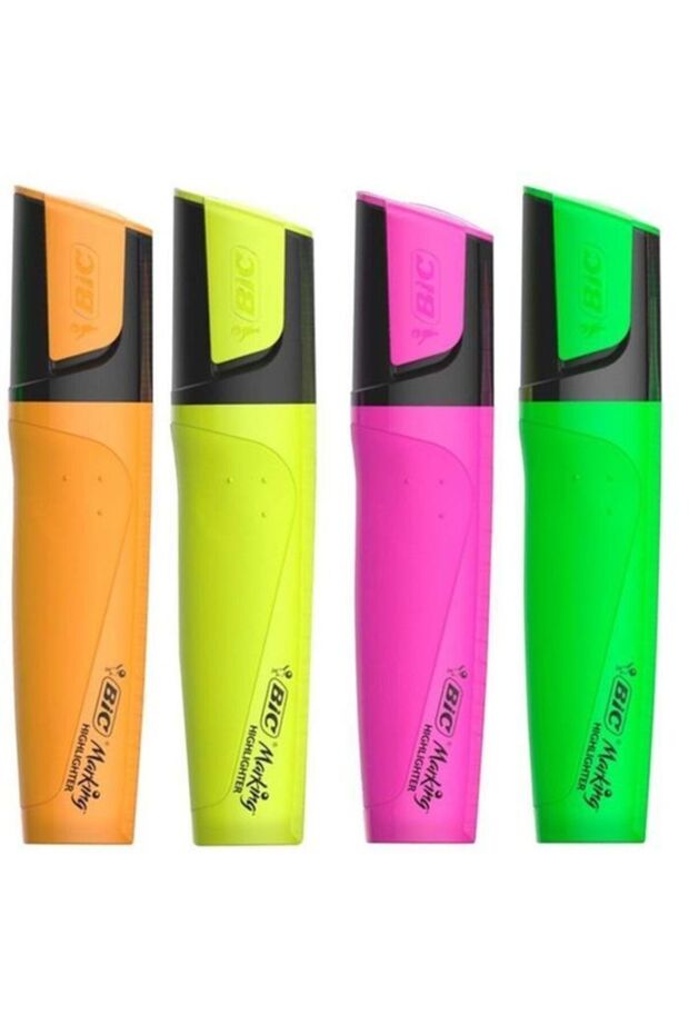 -marking Flat Highlighter 4lü Set - 1
