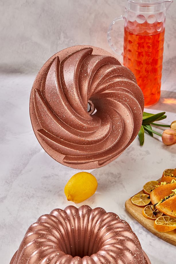 Granit Döküm Kek Kalıbı Seti 4 Farklı Model Kek Kalıbı Çeyiz Seti Tart Turta Seti - 6