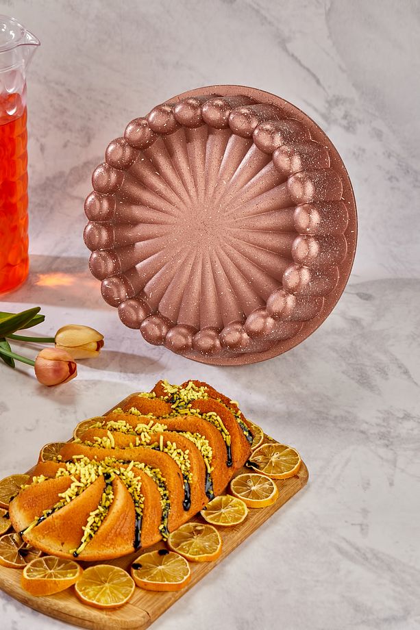Granit Döküm Kek Kalıbı Seti 4 Farklı Model Kek Kalıbı Çeyiz Seti Tart Turta Seti - 8
