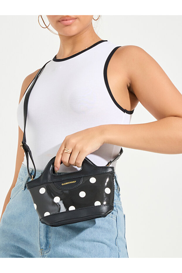 حقيبة يد صغيرة منقطة - 2