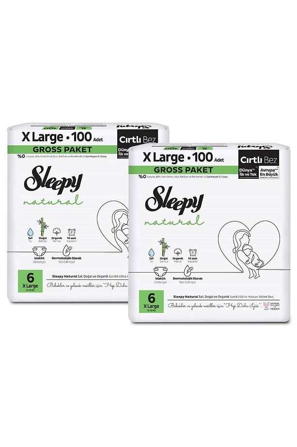 Natural Gross Paket Bebek Bezi 6 Numara Xlarge 200 Adet - 3