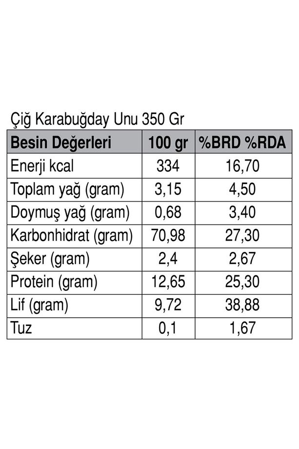 Çiğ Karabuğday Unu 350 gr (GLUTENSİZ) - 5