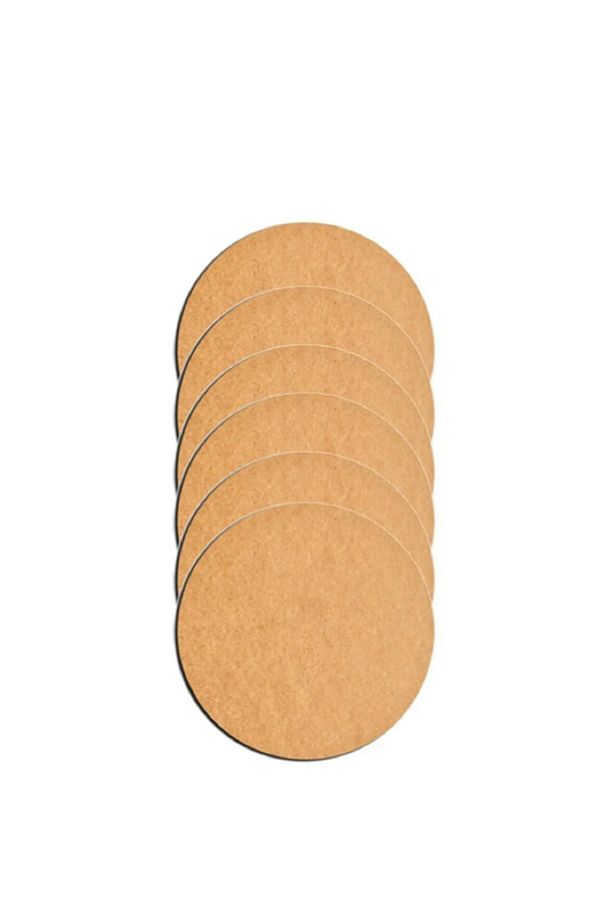 6 Adet 31 Cm Çap 3 Mm (2.7 MM) Ham Mdf Duralit Daire Plaka Supla Tabanı - 2