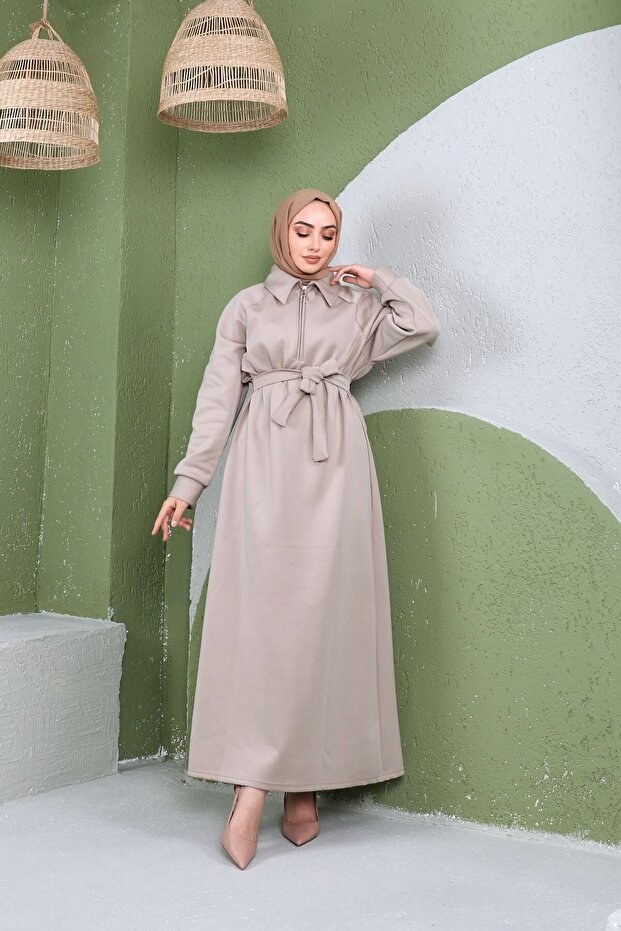 hijab skupa dress with zipper 1644