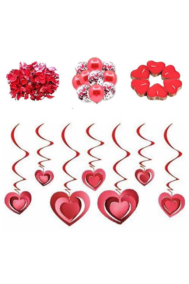 MINI PARTY STORE I LOVE YOU PARTY SET