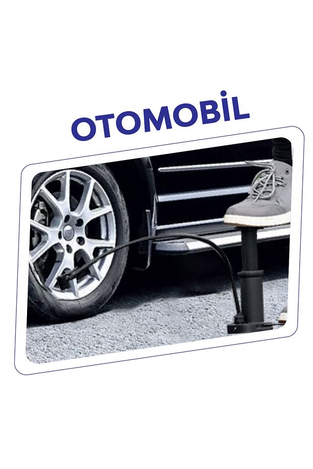 K-9847 - BİSİKLET AYAK POMPASI DİK MODEL - 3