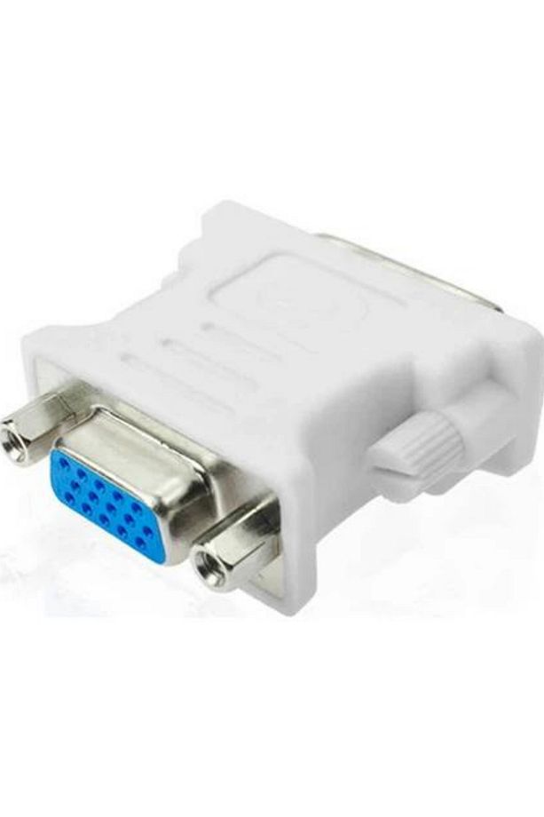 DVI 24+5 Erkek To VGA Dişi Çevirici Dönüştürücü - DVI VGA Adaptör - 1