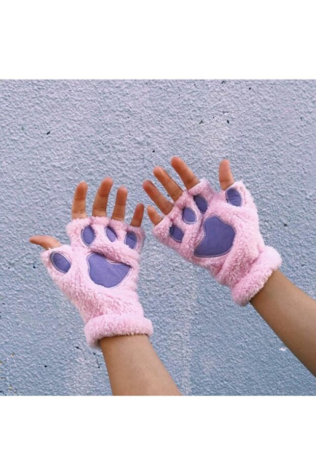 Pati Eldiven Pembe Mor - 1