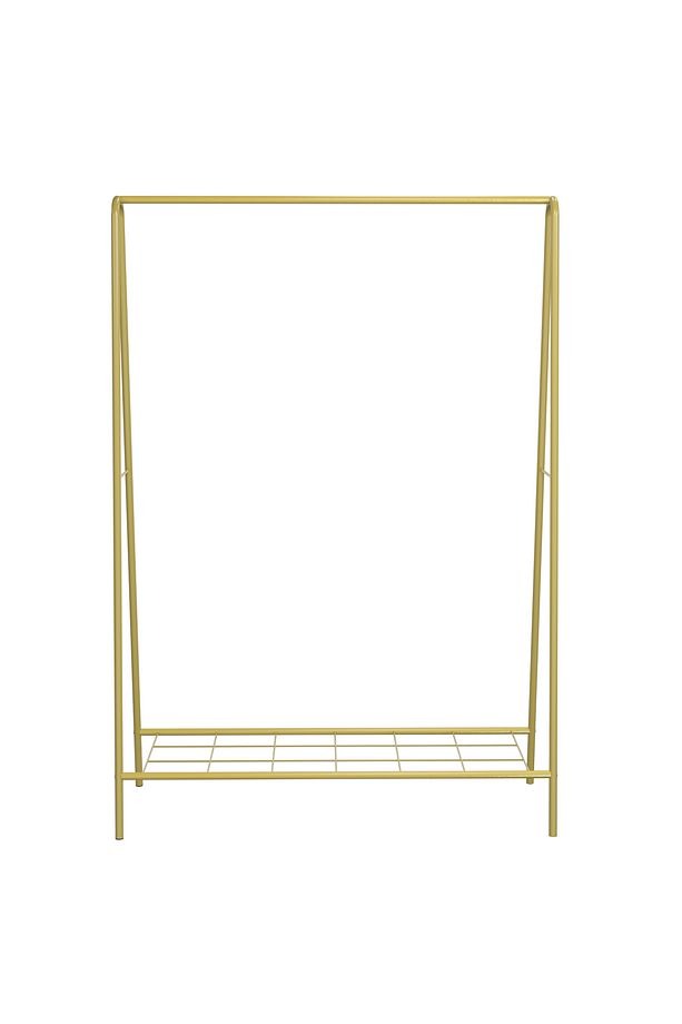 Oval Telli Gold Butik Elbise Askılığı Konfeksiyon Askılık - 5