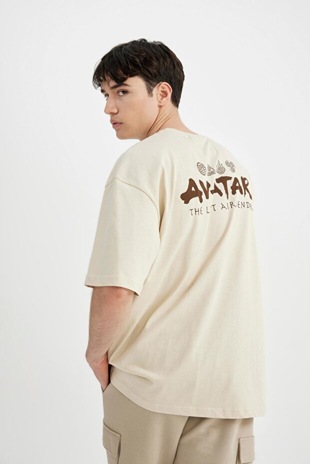 Avatar the Last Airbender Oversize Fit Crew Neck Short Sleeve T-Shirt C6507Ax24Sm
