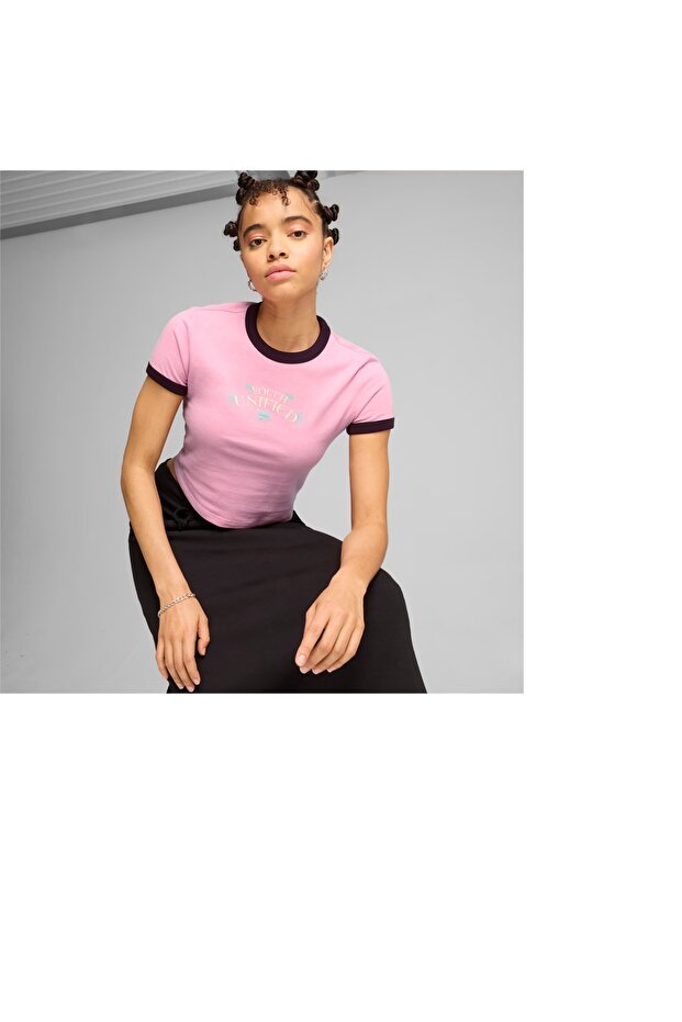 DOWNTOWN Graphic Baby Tee - 1