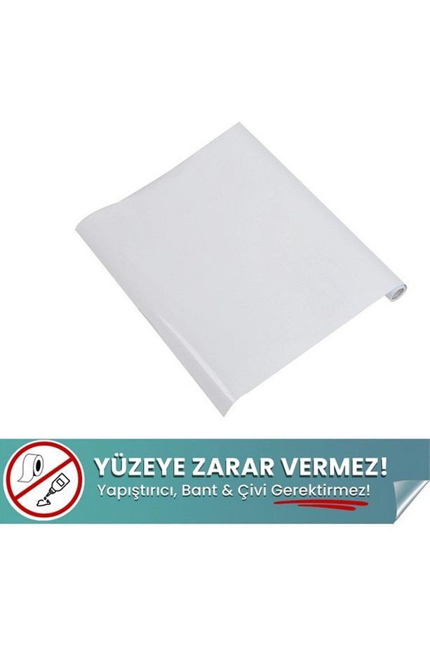 2 Adet 120 x 90 Cm Yapışkansız Statik Manyetik Akıllı Kağıt Tahta - Beyaz - 1
