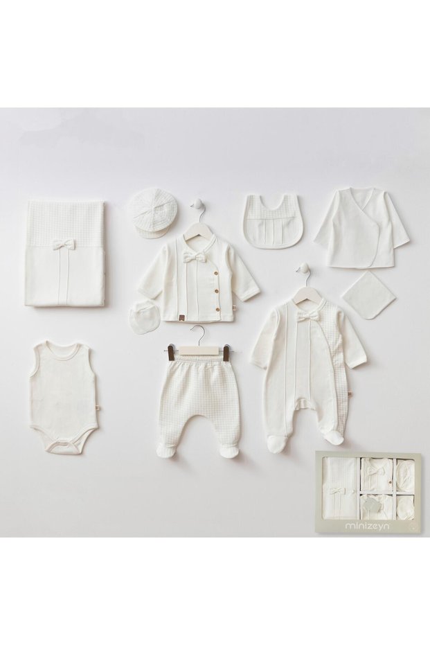 Baby Boy Karizma 10-Piece Newborn Hospital Release Boxed Zibin Set Yk10005Mz