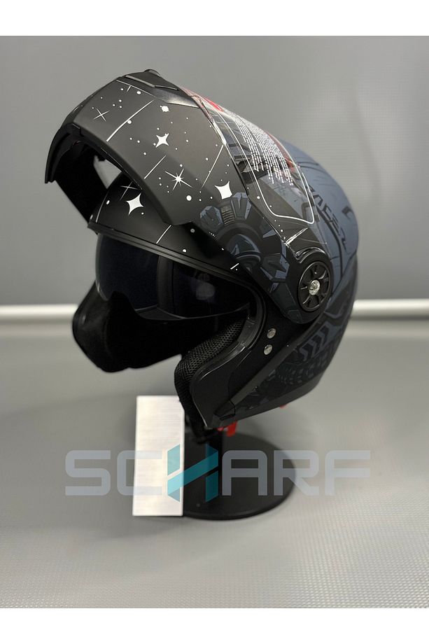 Scharf Jk 115 Güneş Vizörlü Çene Açılır Kask - 7