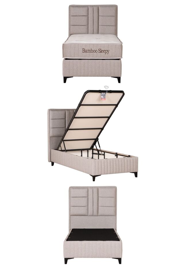 Bamboo Sleepy Sandıklı Baza Bej (BAŞLIK VE YATAK DAHİL DEĞİLDİR) - 3