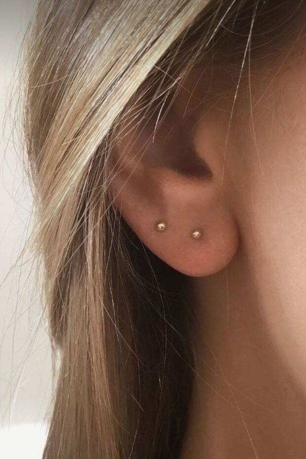 8 mmToplu Çelik Piercing Helix Kıkırdak Conch Dil Dudak - 8