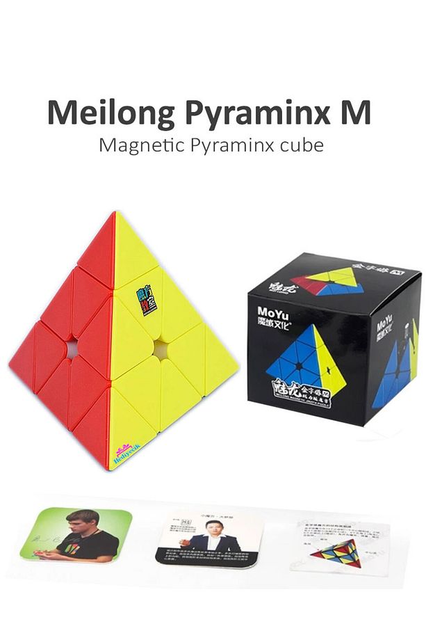 Moyu Speed Pyraminx Mıknatıslı Manyetik Zeka Küpü Akıl Küpü  Küp Stickerless - 1