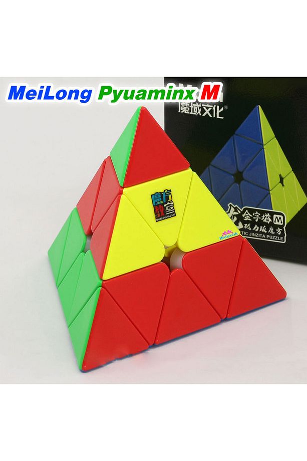 Moyu Speed Pyraminx Mıknatıslı Manyetik Zeka Küpü Akıl Küpü  Küp Stickerless - 3