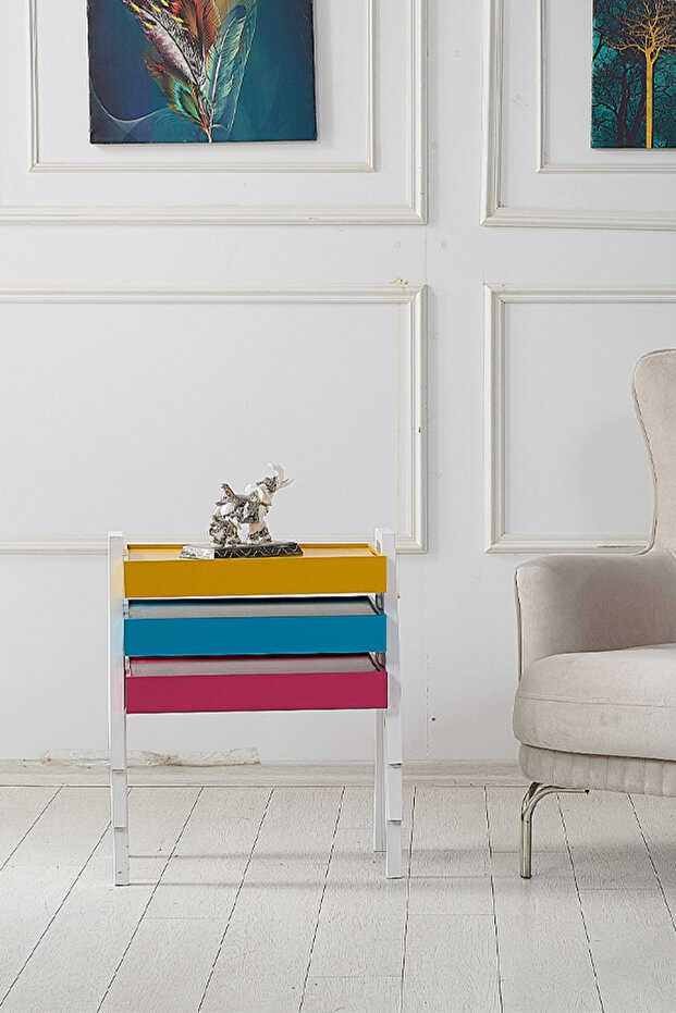 Britishome Tepsi Zigon Sehpa - 1