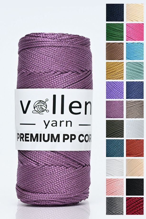 1.5mm-150mt Polyester Makrome Ipi, Supla Ipi, Çanta Ipi, Bileklik Ipi, Makrame,mor - 1