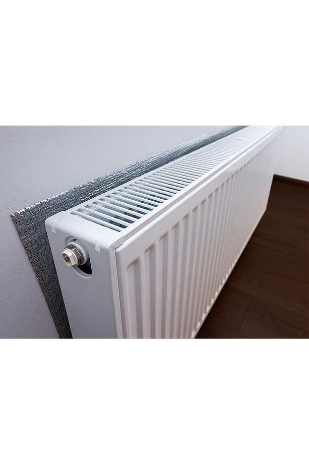 2 Adet Alüminyum Folyolu Radyatör Petek Arkası Isı Yalıtım Izolasyon Levhası 50x100cm Kalınlık:10mm - 1