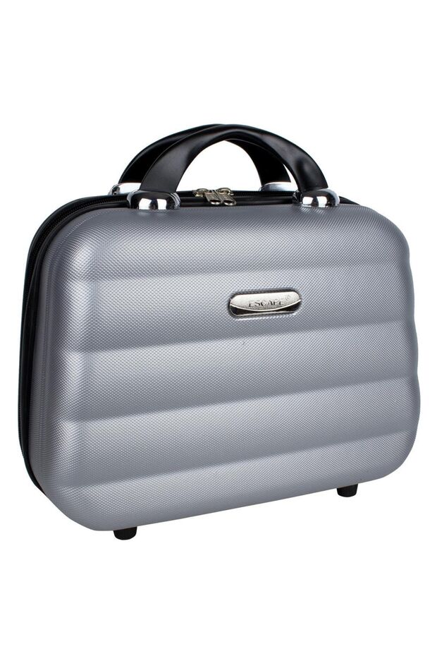 2 Abs Makeup Bag, Hand Suitcase, Travel Bag Silver