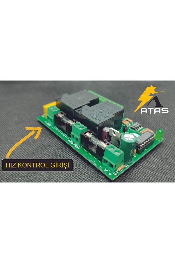 DC MOTOR Otomatik Hız ve Yön Kontrol Devresi / 12V - 3
