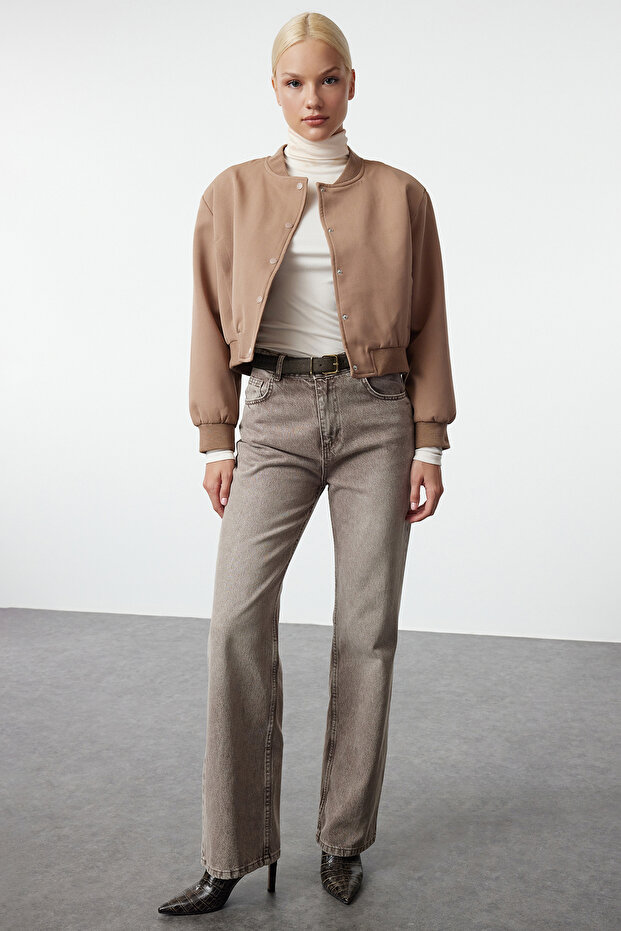 Vizon Crop İnce Bomber Mont TWOSS24MO00032 - 2