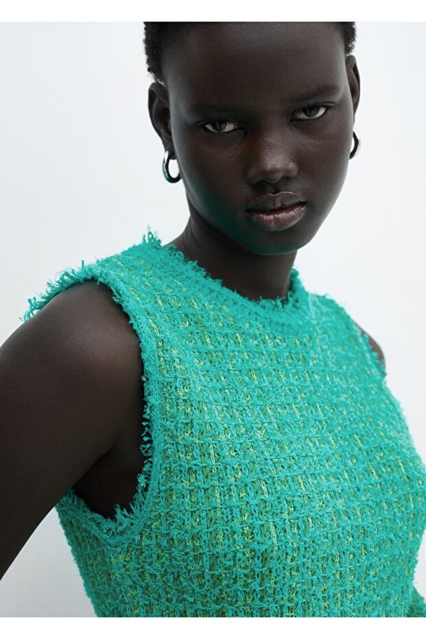 Dikişsiz tüvit bluz - 6