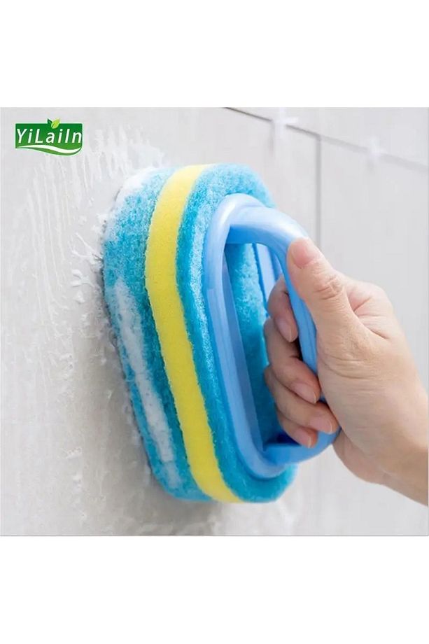 Dayanıklı Sünger Fırça 3 Katlı Sünger Lavabo Süngeri Mutfak Banyo Bulaşık Yıkama Fırça Sünger - 5