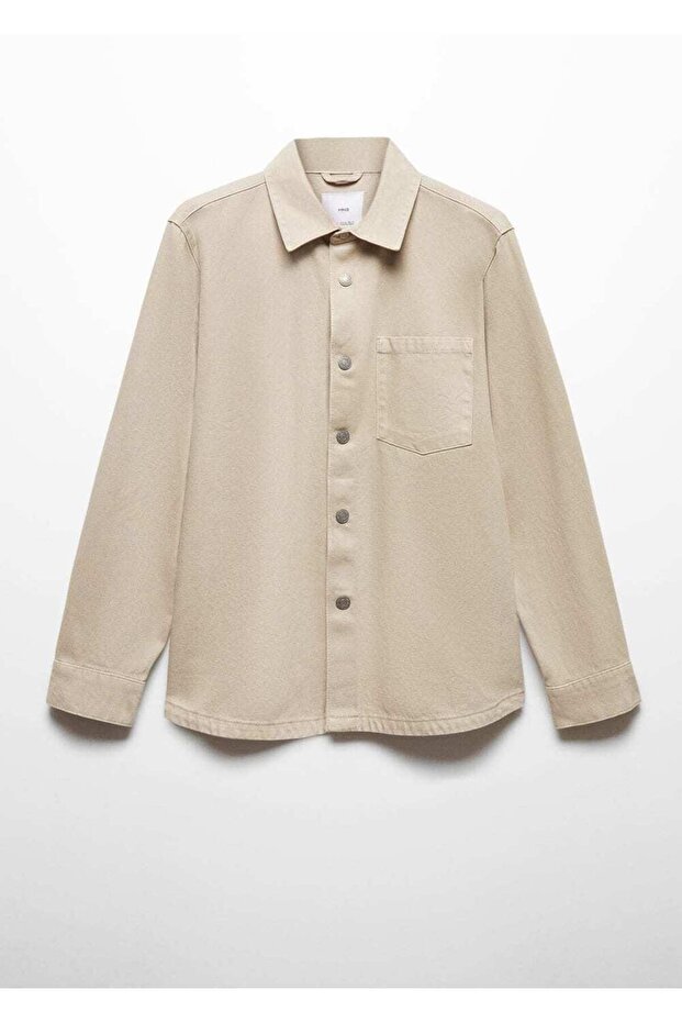 Cepli Denim Gömlek Ceket - 3