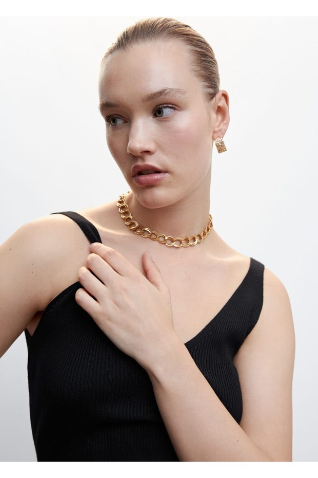 V Yaka Triko Bluz - 7