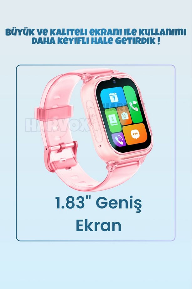 Akıllı Çocuk Saati  Hediye Kordonlu 4g Sim Kart Destekli Görüntülü Görüşme Özelliği BTK Kayıtlı - 8