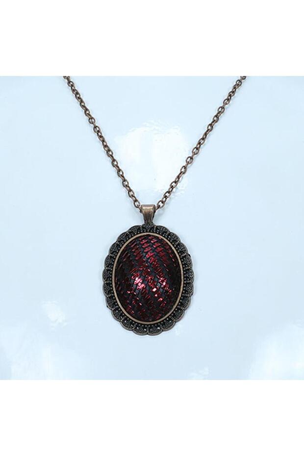 El Işçiliği Tel Kırma Kolye - 5791 - 2