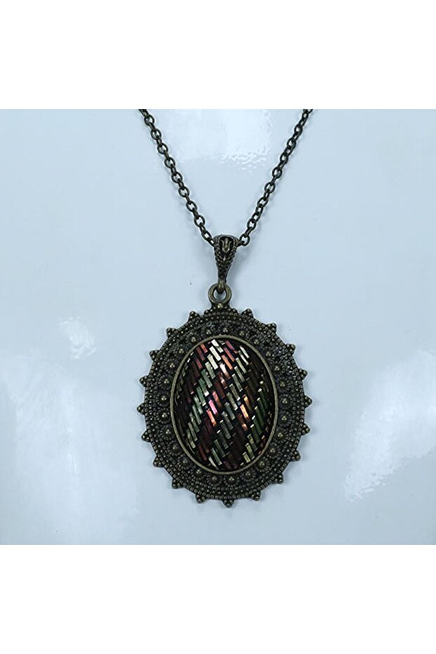 El Işçiliği Tel Kırma Kolye-5794 - 2