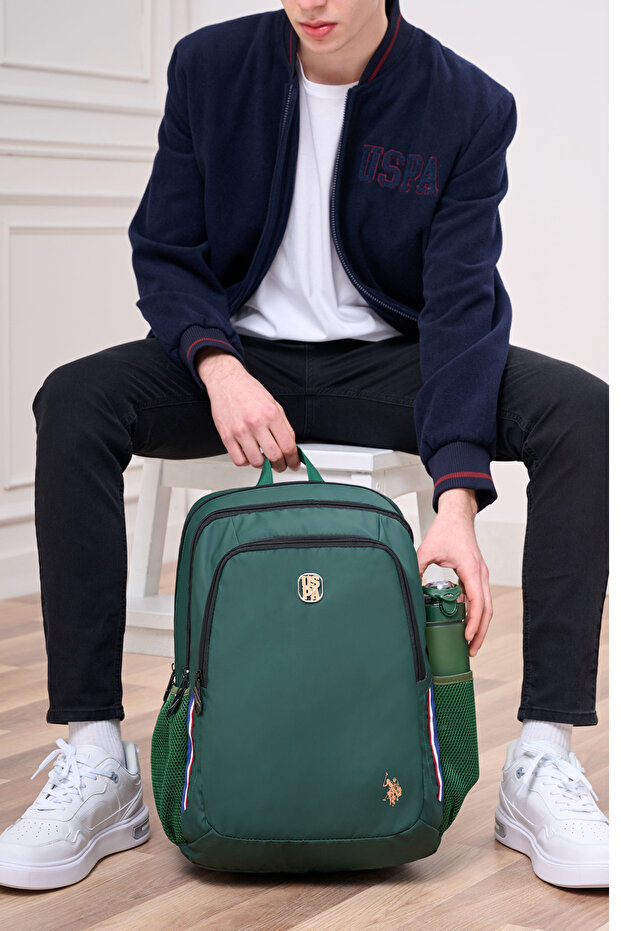 Us Polo Assn. 24052-24049 Unisex Green School Bag - Backpack